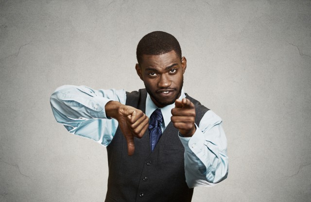 Man Showing Disapproval of Ex-Wife