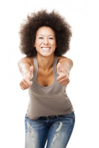 Woman Being Positive and Optimistic